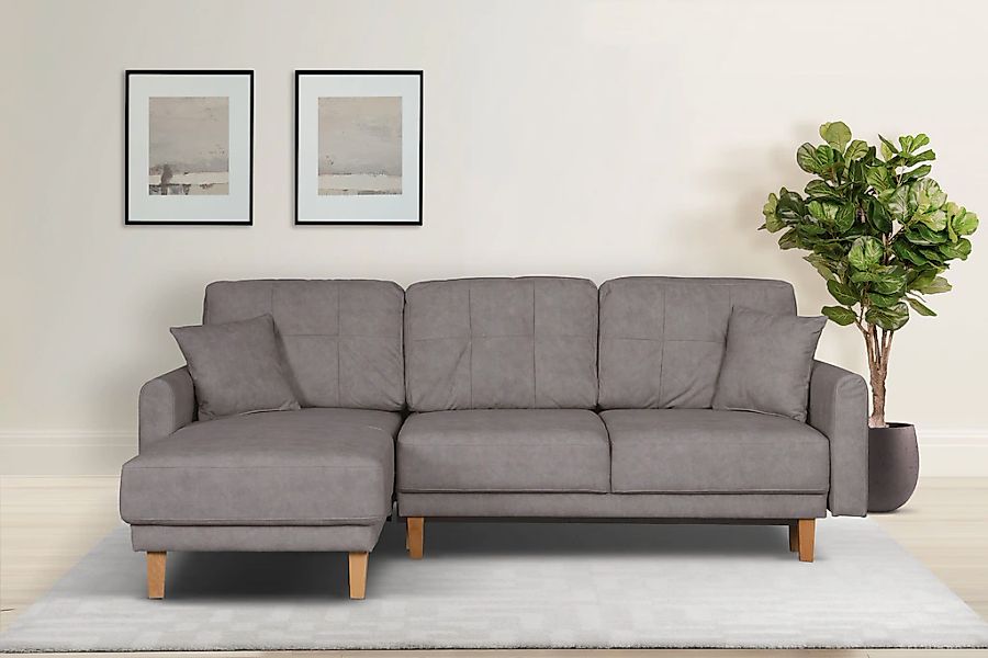 Home affaire Ecksofa "TRIPLO optionale Schlafsofa mit Bettkasten, Maße B/T/ günstig online kaufen