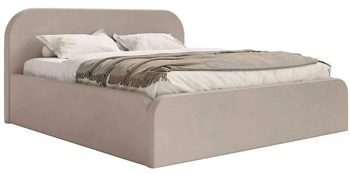 NADUVI Collection | Bettgestell Carina 160 x 200 mit Staufach Samt günstig online kaufen