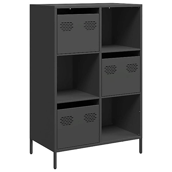 vidaXL Highboard Schwarz 68x39x103,5 cm Stahl 851406 günstig online kaufen