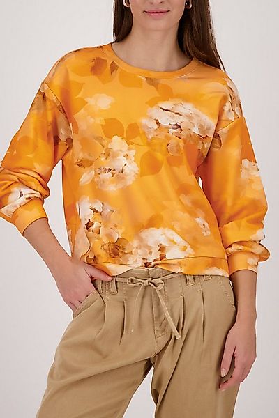 Monari Sweatshirt Blume allover Regular fit mit Blumenmuster günstig online kaufen