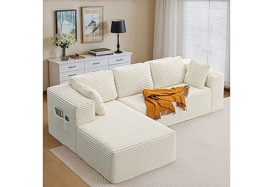 Bealife Ecksofa L-Form, B: 250cm, Keine Montage erforderlich, Modulares Des günstig online kaufen