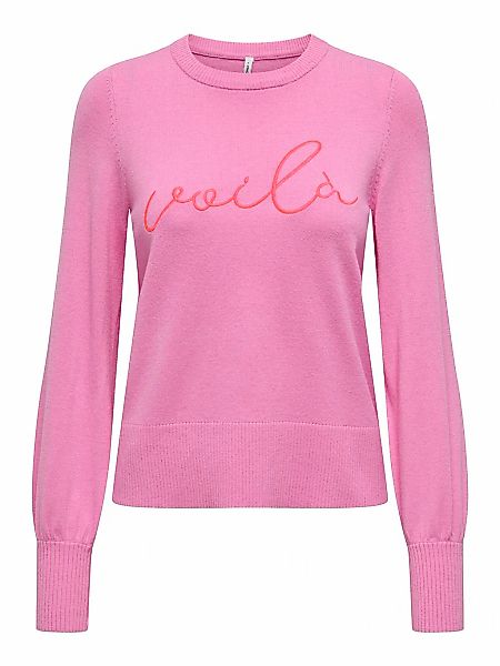ONLY Strickpullover ONLIBI LS EMB O-NECK günstig online kaufen