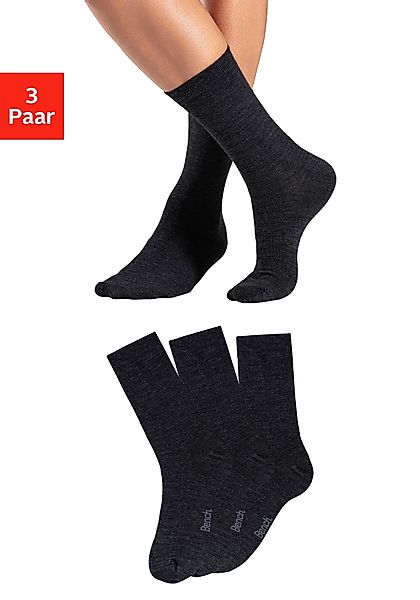 Bench. Socken Packung, 3 Stk. tlg. Herrensocken mit wärmender Wolle günstig online kaufen