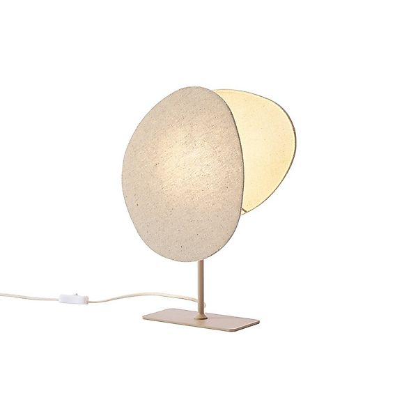 Qazqa Tischleuchte Organica, ohne Leuchtmittel, E27, Beige, Japandi, Leinen günstig online kaufen