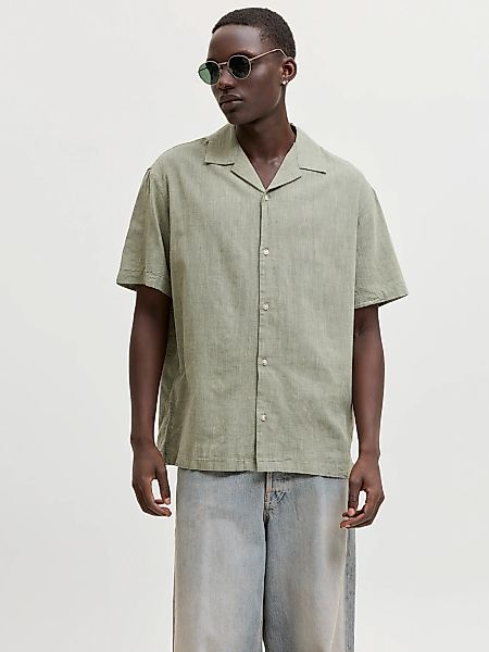 Jack & Jones Kurzarmhemd "JJESUMMER LINEN BLEND RESORT SHIRT SS SN" Baumwol günstig online kaufen