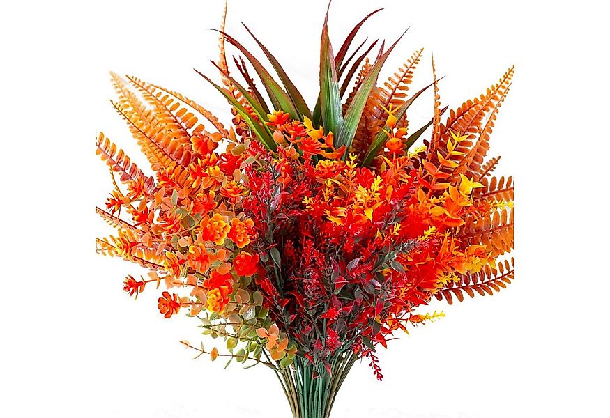 Kunstblumenstrauß 9 Bündel Künstliche Herbstblumen Künstlich Herbststrauß K günstig online kaufen
