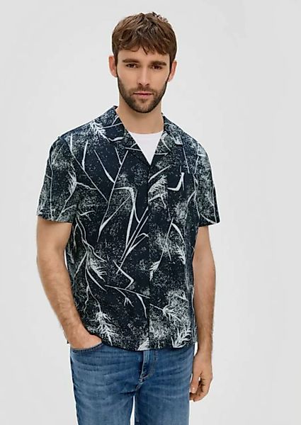 s.Oliver Kurzarmhemd Regular: Hemd aus Popeline Blende günstig online kaufen