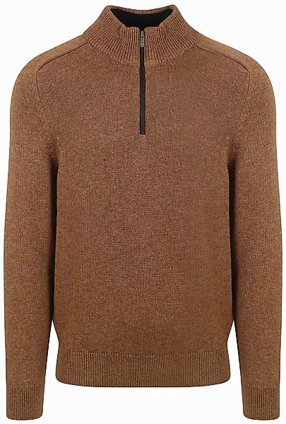 State Of Art Half Zip Pullover Melange Camel Braun - Größe XL günstig online kaufen