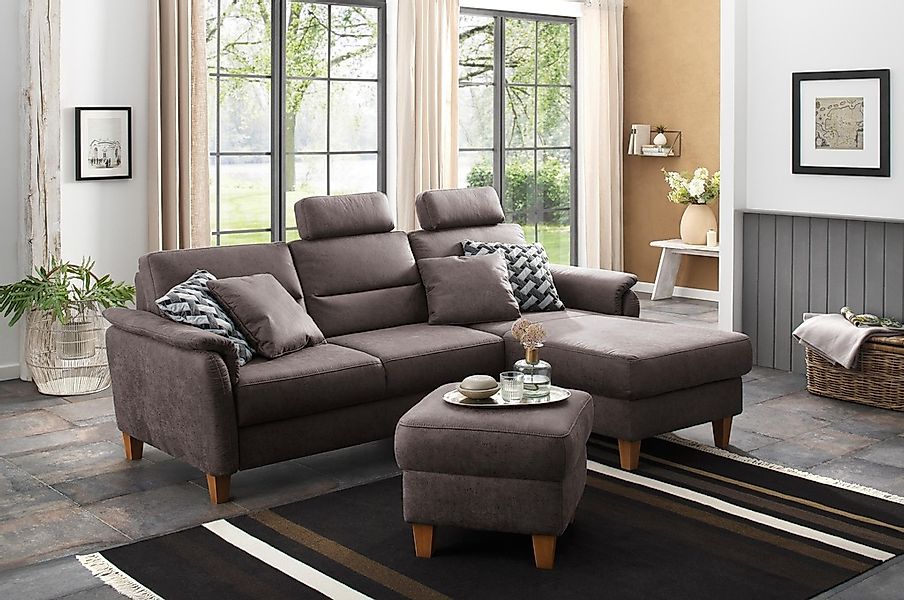 Home affaire Polsterhocker "Palmera, B: 58 cm" mit Stauraum, Federkern günstig online kaufen