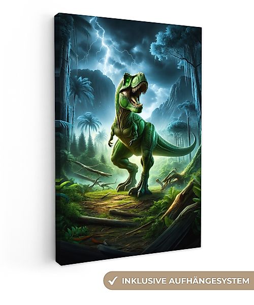 OneMillionCanvasses® Leinwandbild Dino - Jungen - günstig online kaufen