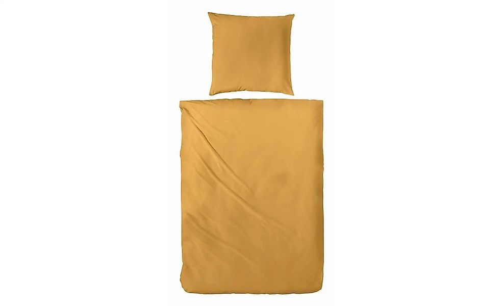 Mako-Satin Bettwäsche-Set   ¦ gelb ¦ Maße (cm): B: 240 H: 1 Bettwaren > Bet günstig online kaufen