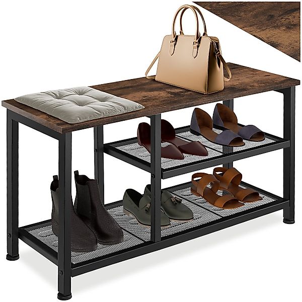 tectake Schuhregal Schuhschrank Taunton 80x30x45,5cm, Set günstig online kaufen