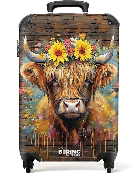 NoBoringSuitcases.com© Hartschalen-Trolley Graffiti Schottischer Highlander günstig online kaufen