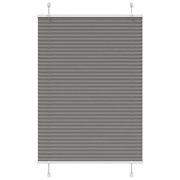 vidaXL Plissee Anthrazit 95x100 cm Stoffbreite 94,4 cm Polyester 4015074 günstig online kaufen
