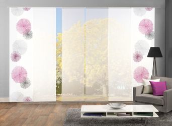 HOME WOHNIDEEN Schiebegardine "SCOPPIO" Klettband 6 Stk. tlg. HxB: 245x60, günstig online kaufen