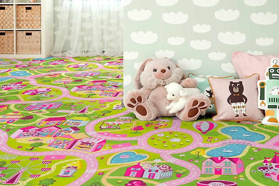 Andiamo Teppichboden »Sweet Towny, Schlinge, Made in Belgium«, rechteckig, günstig online kaufen