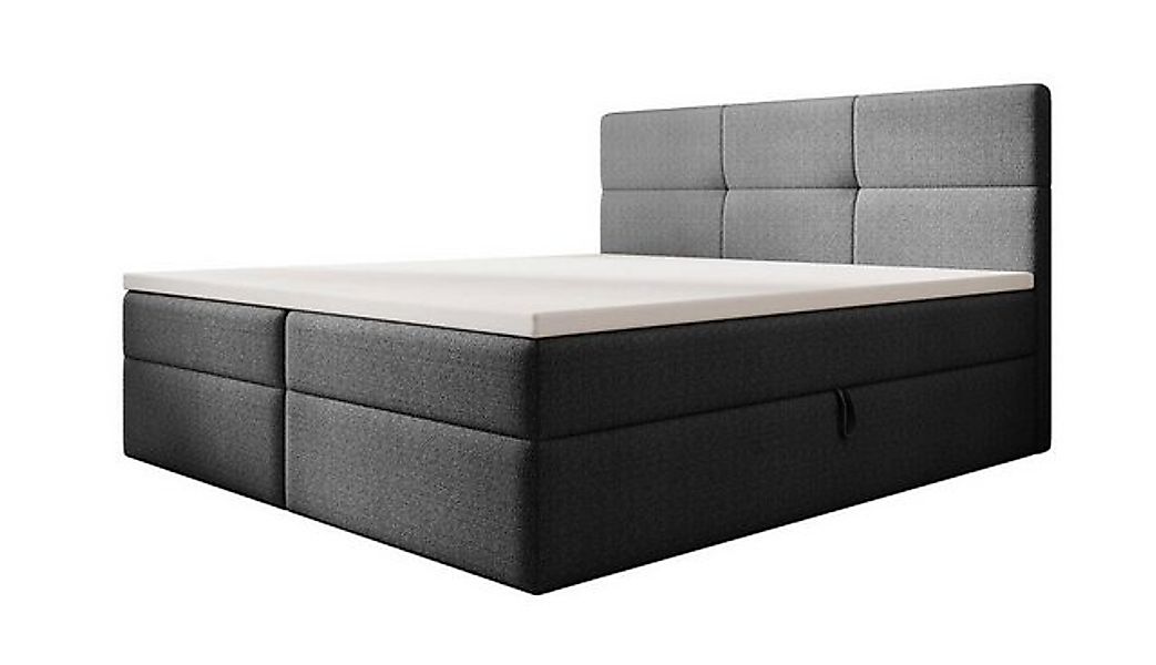 Luxusbetten24 Boxspringbett Eleonora Bouclé, mit Stauraum günstig online kaufen