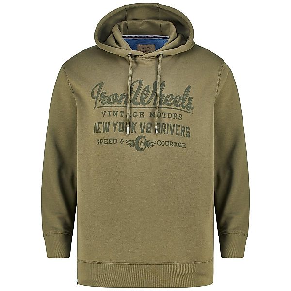 Redfield Sweatshirt mit Print Farbe khaki Größe: 3XL günstig online kaufen