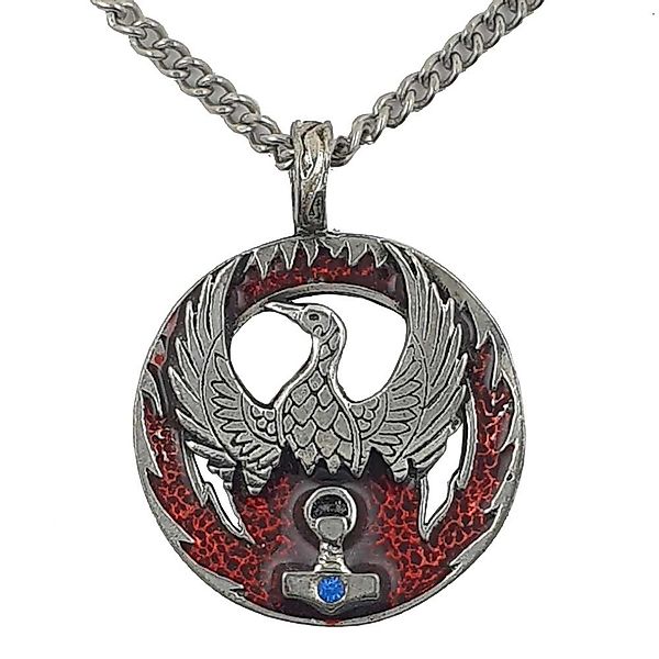 HOPLO Kettenanhänger Phönix Mit Thor Hammer günstig online kaufen