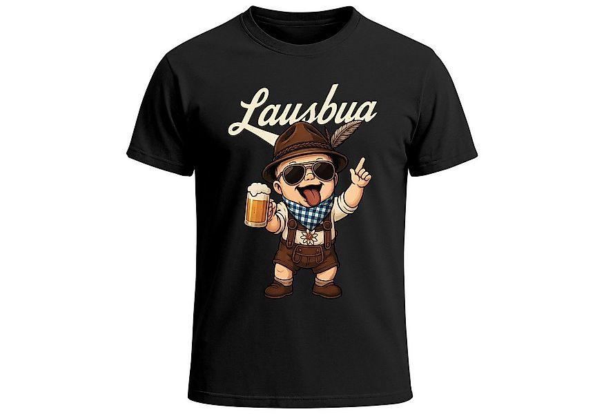 MoonWorks Print-Shirt Herren T-Shirt für das Oktoberfest Lausbua Fun-Shirt günstig online kaufen