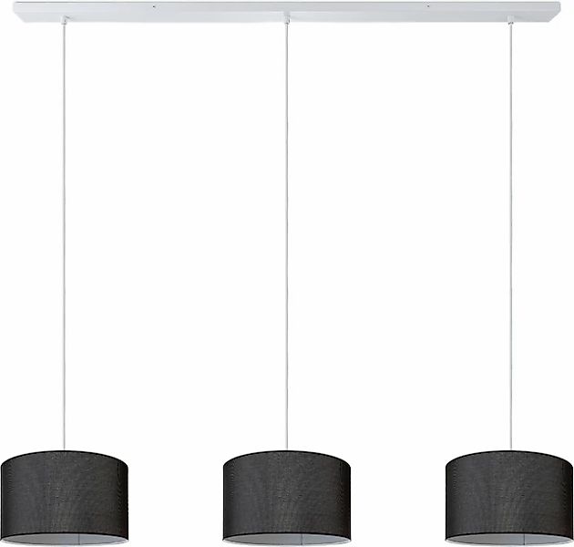 Paco Home Pendelleuchte »HUGO CANVAS UNI COLOR«, Leuchtmittel E27   ohne Le günstig online kaufen