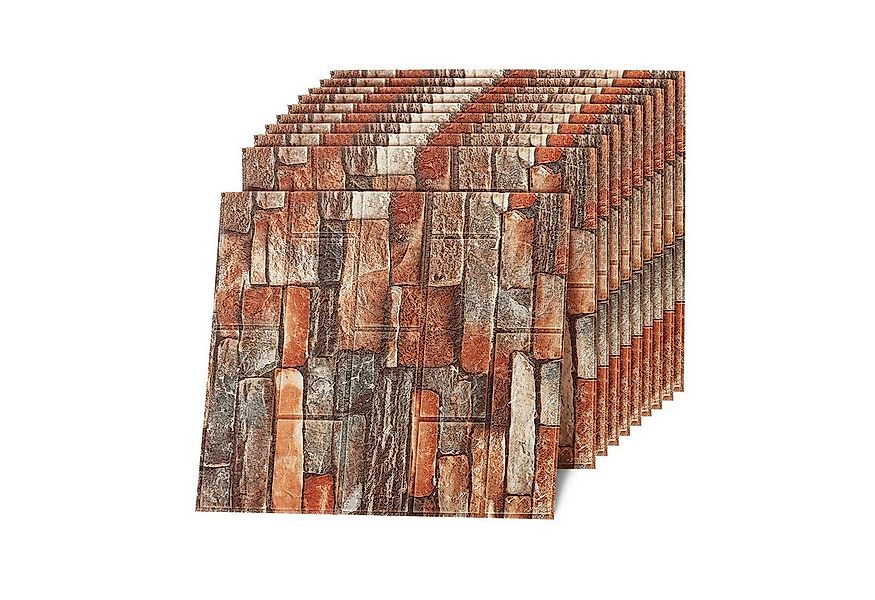 Youyijia 3D Wandpaneel 10 Stück 3D Wandpaneele Selbstklebend Ziegel Tapete günstig online kaufen