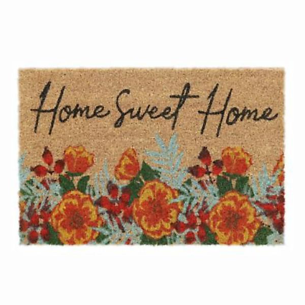 relaxdays Kokos Fußmatte Home Sweet Home bunt günstig online kaufen