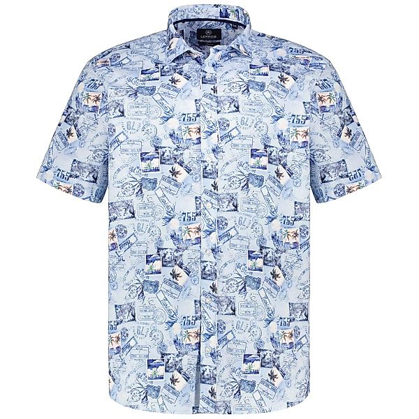Lerros Freizeithemd mit Elasthan Farbe blau Größe: 4XL günstig online kaufen