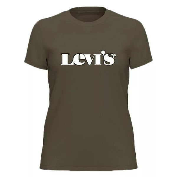 Levi´s ® The Perfect Kurzarm T-shirt S Seasonal Mv Logo Greens günstig online kaufen