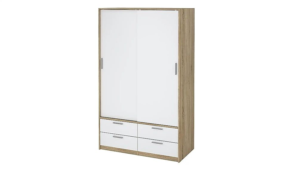 Schiebetürenschrank 2-türig  Lewes ¦ weiß ¦ Maße (cm): B: 121 H: 200 T: 60. günstig online kaufen