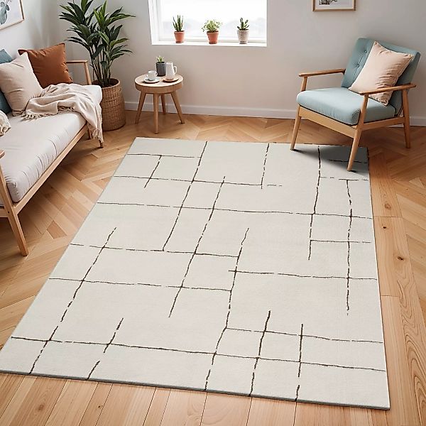 Livabliss Teppich »PRAGUE«, rechteckig, 14 mm Höhe, Skandi Design, Modern B günstig online kaufen