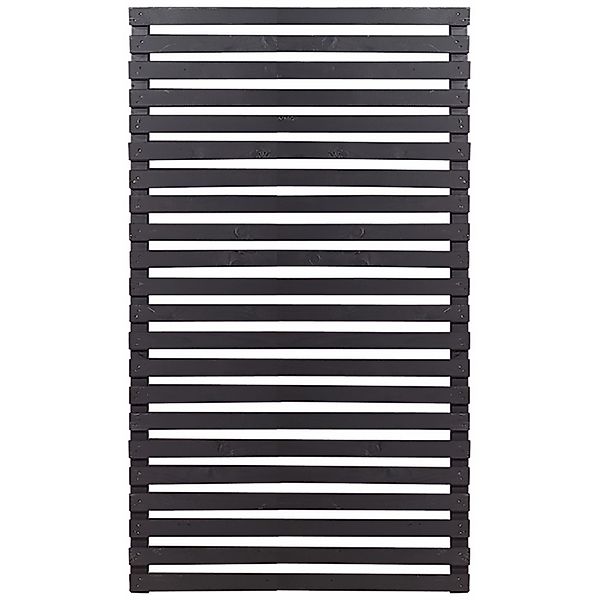 Sichtschutzzaun Tokyo Nadelholz Schwarz 83 cm x 140 cm günstig online kaufen