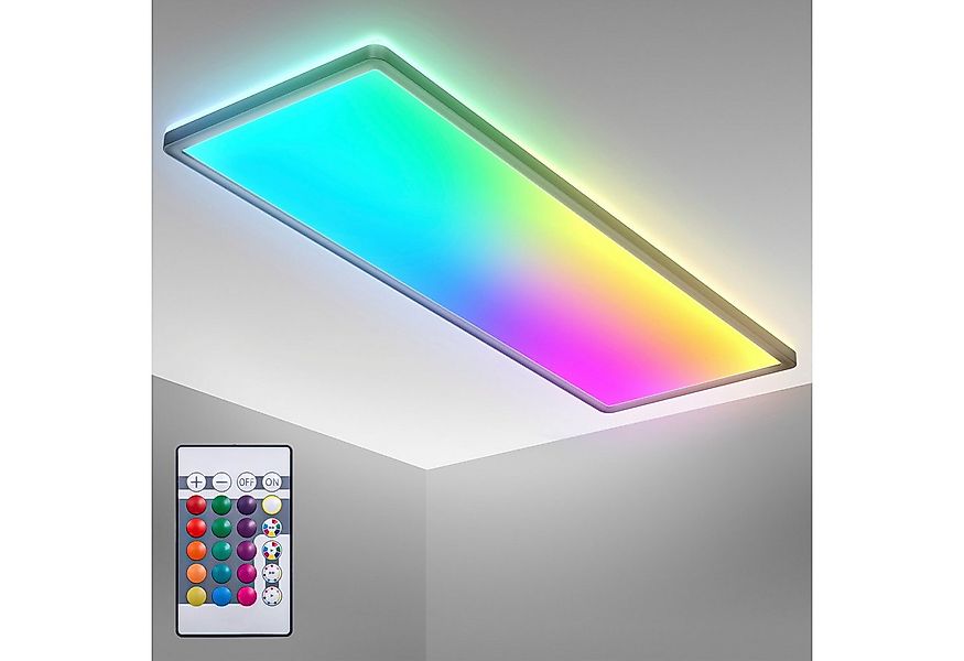 B.K.Licht LED Deckenleuchte BK_PL1555 RGBW Deckenlampe, LED Panel, mit Farb günstig online kaufen