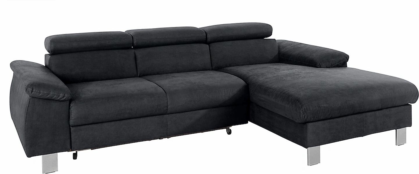 COTTA Ecksofa »Komaris L-Form, B: 244 cm« mit Kopfteilverstellung, optional günstig online kaufen