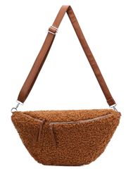 ITALYSHOP24 Schultertasche Damen XXL Teddyfell Tasche günstig online kaufen