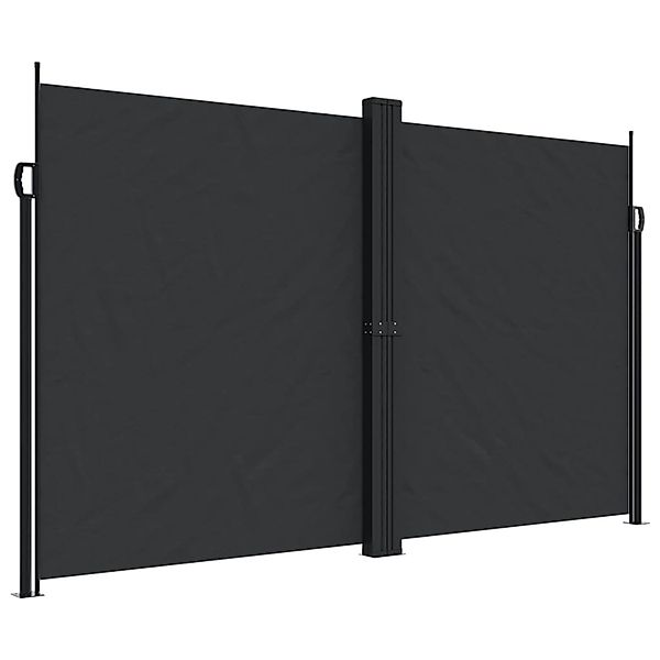 furnicato Seitenmarkise Ausziehbar Schwarz 200x1200 cm günstig online kaufen
