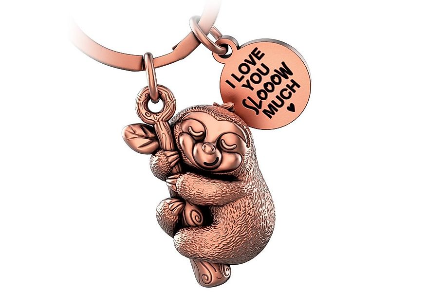 FABACH Schlüsselanhänger Faultier Schlüsselanhänger Dreamy - Gravur "I love günstig online kaufen