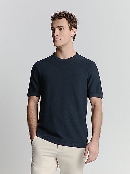 NO EXCESS Kurzarmpullover - Baumwollshirt – Rundhalspullover  – Slub Knit C günstig online kaufen
