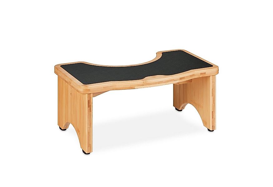 relaxdays Badhocker Toilettenhocker aus Bambus günstig online kaufen