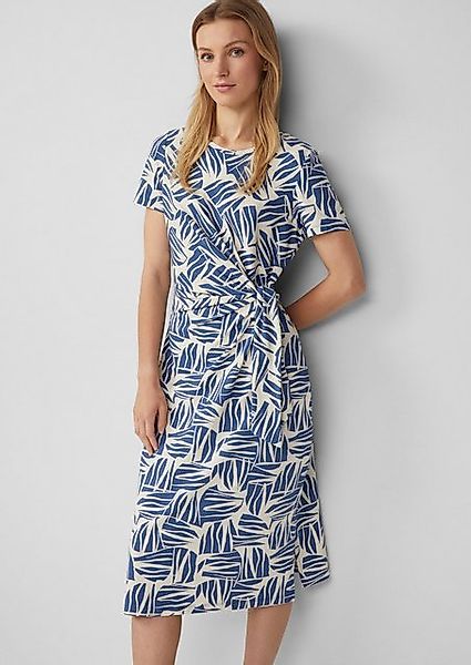 s.Oliver Maxikleid Jersey-Kleid mit Knotendetail und Raffung Knoten günstig online kaufen