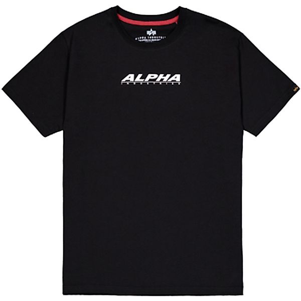 Alpha Industries  T-Shirt Alpha Backprint Puff T-Shirt - black günstig online kaufen