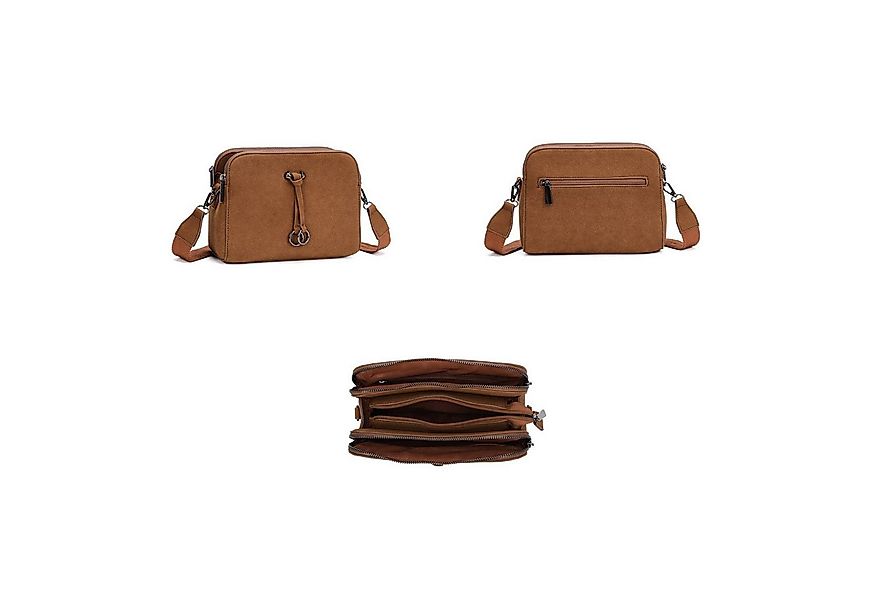 ITALYSHOP24 Schultertasche Damen Tasche Bodybag Umhängetasche Crossbody Bru günstig online kaufen