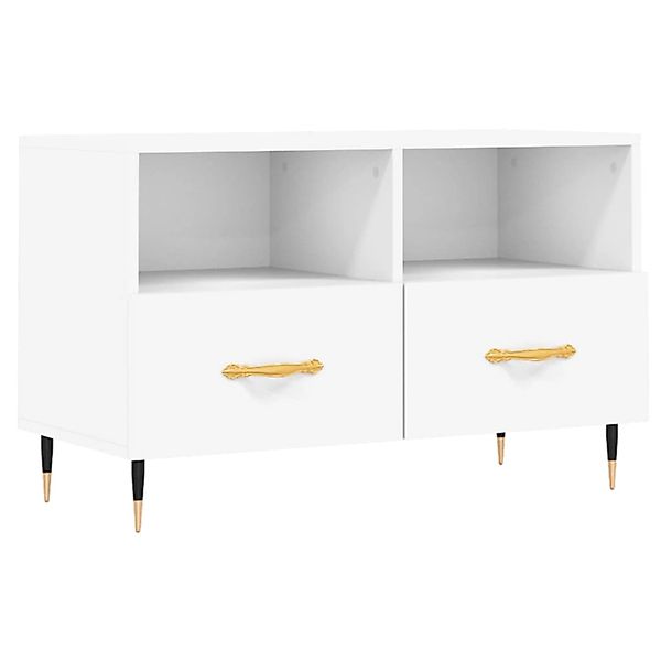 vidaXL TV-Schrank Weiß 80x36x50 cm Holzwerkstoff 828948 günstig online kaufen