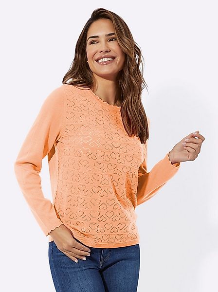 Sieh an! Strickpullover Ajour-Pullover Langarm Ajour, Jersey günstig online kaufen