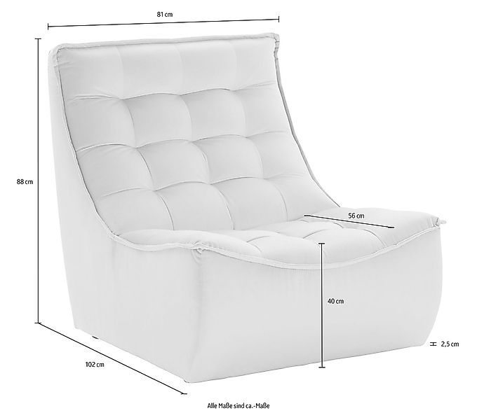 CALIA ITALIA Sessel "Banjo, Designsessel mit erstklassigem Sitzkomfort, als günstig online kaufen