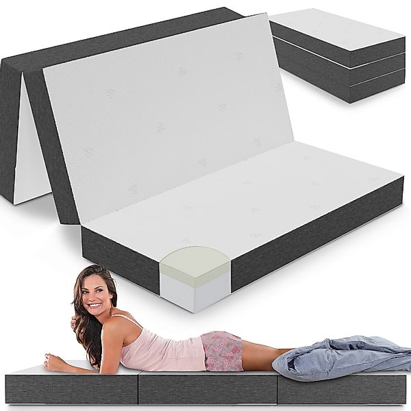 ELONEO Klappmatratze Gästematratze »Deluxe« mit 4 cm Visko, 140x200x15cm, 1 günstig online kaufen