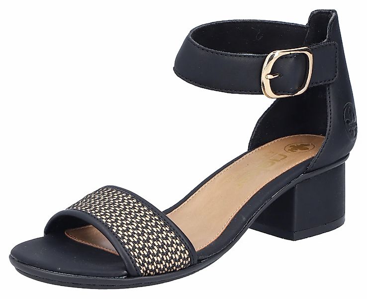 Rieker Sandalette, Sommerschuh, Sandale, Blockabsatz, mit Zierschließe am K günstig online kaufen