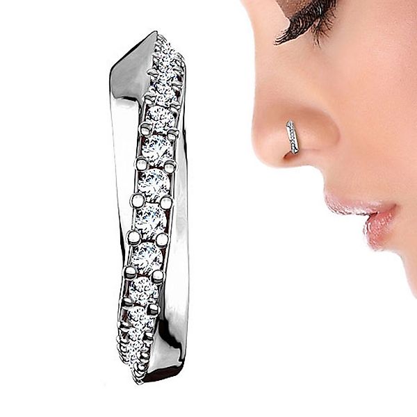 Taffstyle Nasenpiercing Piercing Ring Creole mit günstig online kaufen