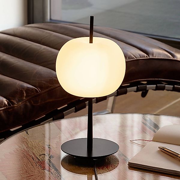 kdln LED-Tischleuchte KUSHI, schwarz, Höhe 32 cm, Dimmer CCT günstig online kaufen