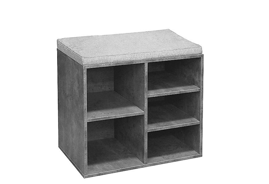 HTI-Living Schuhregal Garderobenbank mit 5 Fächern, Stück 1-tlg., Schuhrega günstig online kaufen